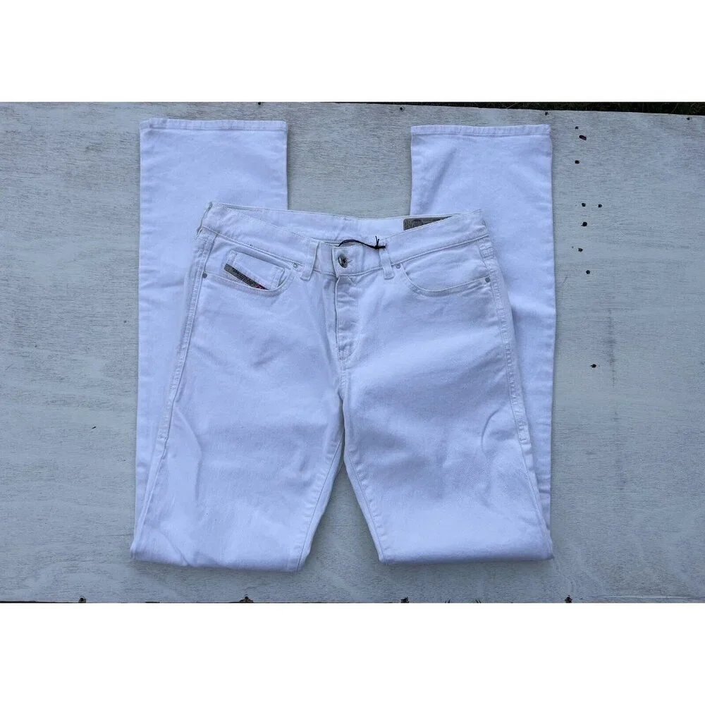 Diesel White Denim Women’s Bootzee Bootcut Regular Jeans W31 L32 R85W1 - Picture 11 of 16